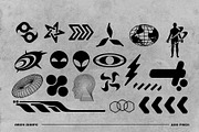 100 Retro-vector shapes, an Illustration by arseavin project (Thumbnail 2 of 6)
