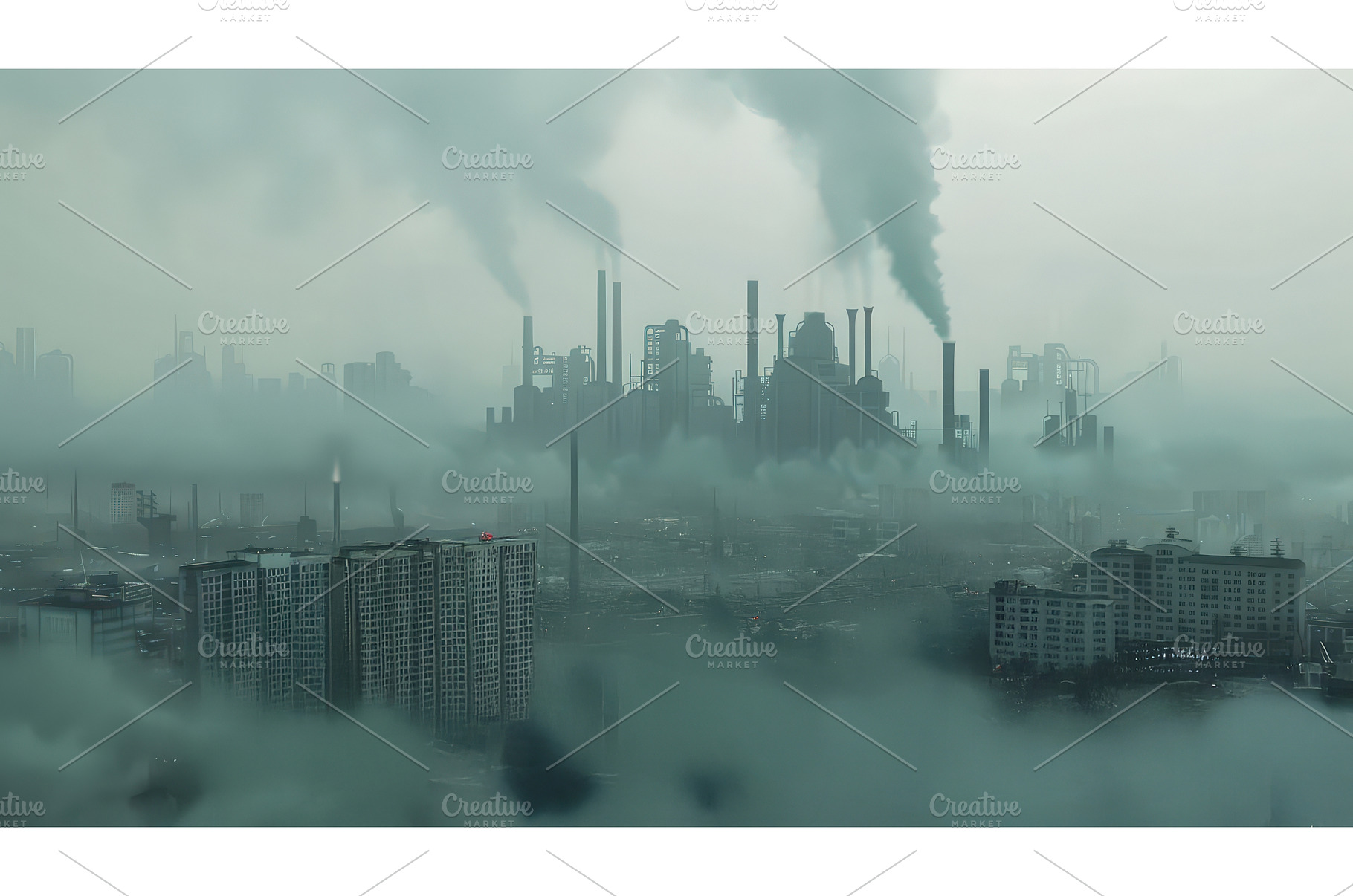 Heavily Polluted Industrial City, an Industrial Photo by piter.goskov