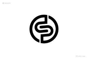 SO OS Letter Logo Template, a Branding & Logo Template by Advateik ™