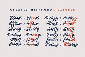 Greatest Richmond 3 Alternates