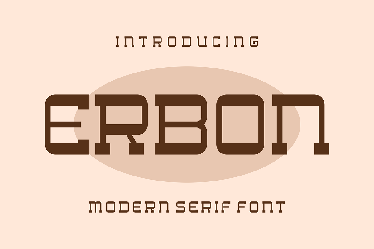 Erbon - Modern Serif Font, a Sans Serif Font by lelevien (Photo 1 of 4)