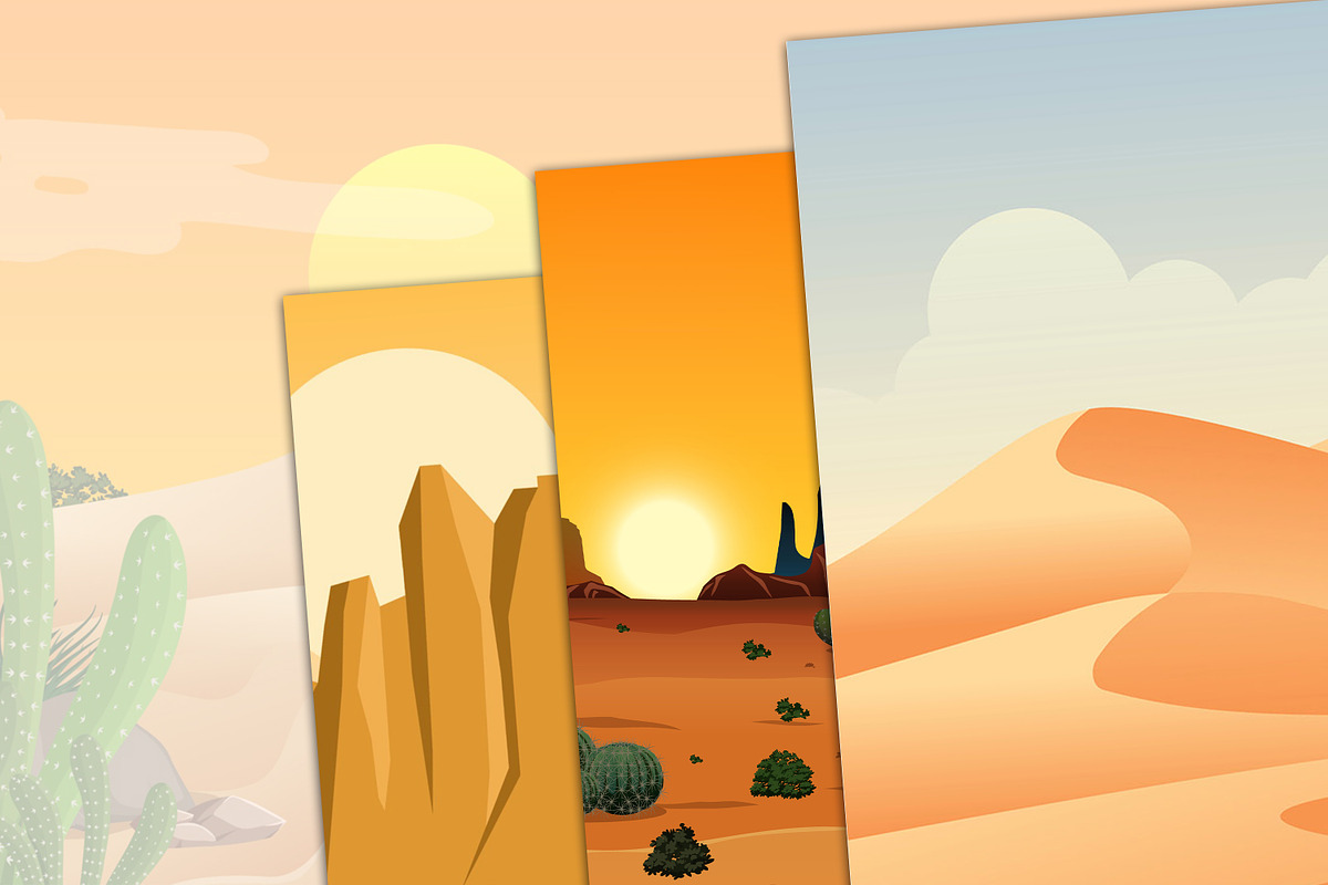 Desert Landscape, a Decorative Illustration by Digital Studio (Photo 2 of 9)