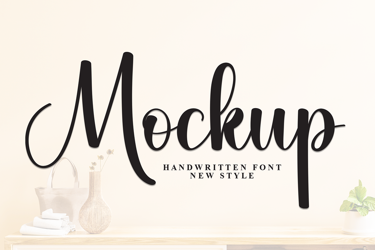 Mockup | Script Font, a Handwritten Font by Scratchones (Photo 1 of 8)