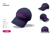 Baseball Cap Mockup Set, a Hat Mockup by DSNA Mockup (Thumbnail 1 of 5)