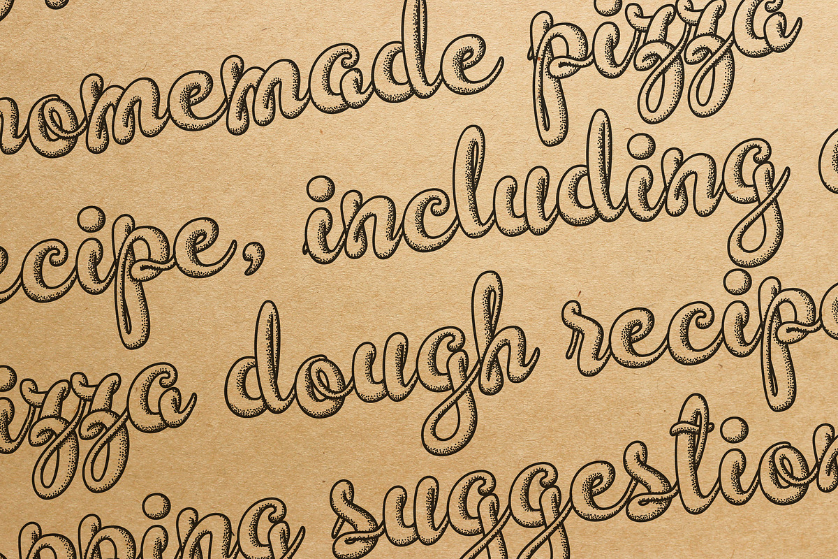 Mythical Typography | Stipple Shade, a Script Font by Royaltype (Photo 2 of 12)