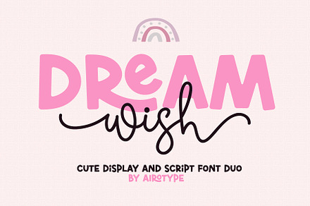 Dream Wish - Cute Handwritten Duo, a Handwritten Font by Airotype