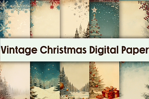 Vintage Christmas Background