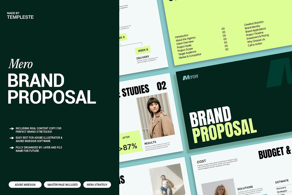 Mero | Brand Proposal Template, a Presentation Template by Templeste (Photo 2 of 4)