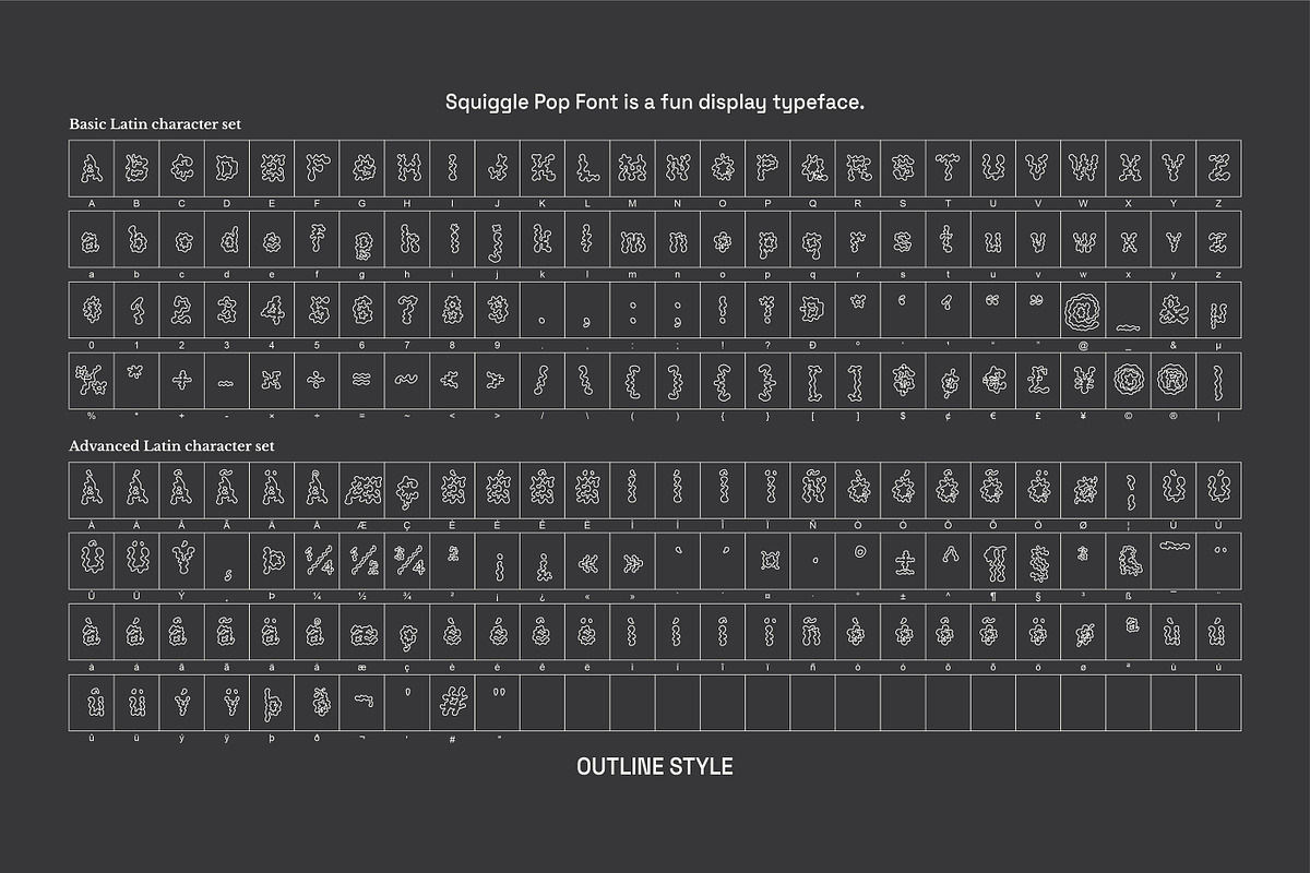 Squiggle Pop Font - Fun Display Type, a Handwritten Font by softulka (Photo 6 of 9)