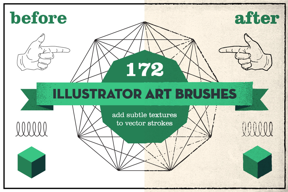 172 Vintage Pencil Brushes