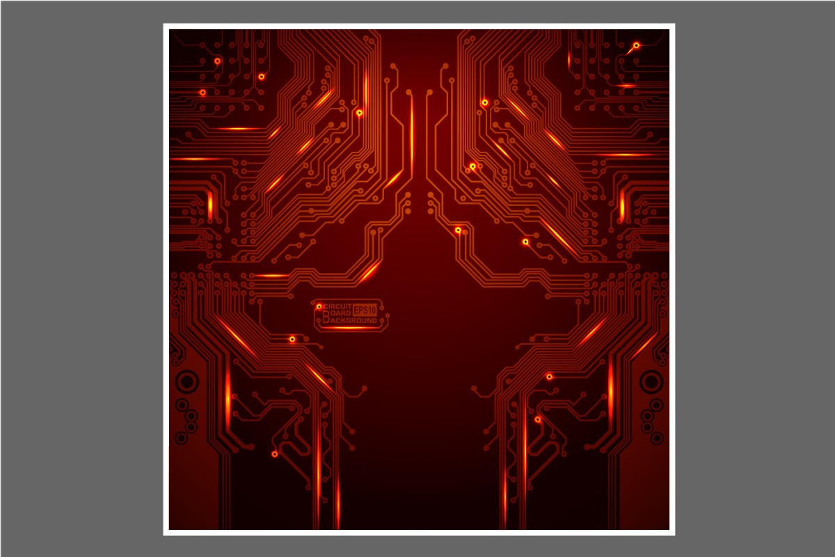 -50% Circuit boards backgrounds set, a Background Graphic by frost_newt (Photo 6 of 11)