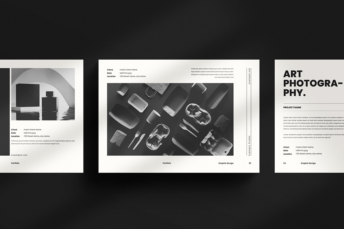 Graphic Design Portfolio Template, a Brochure Template by Studio Monova (Photo 9 of 12)