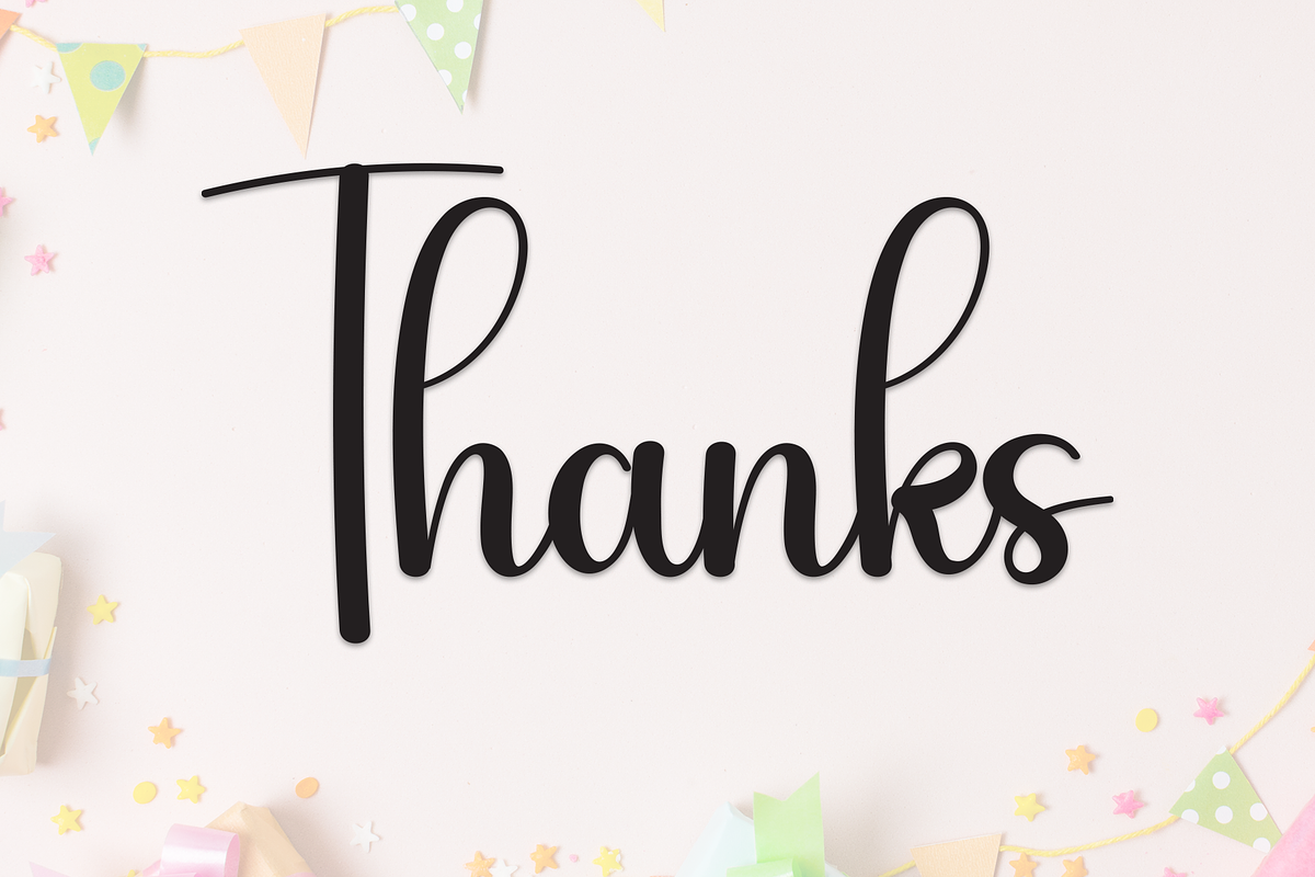 Birthday | Script Font, a Handwritten Font by Scratchones (Photo 9 of 9)