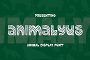 Animalyus Font, a Handwritten Font by Haws.std (Thumbnail 1 of 5)