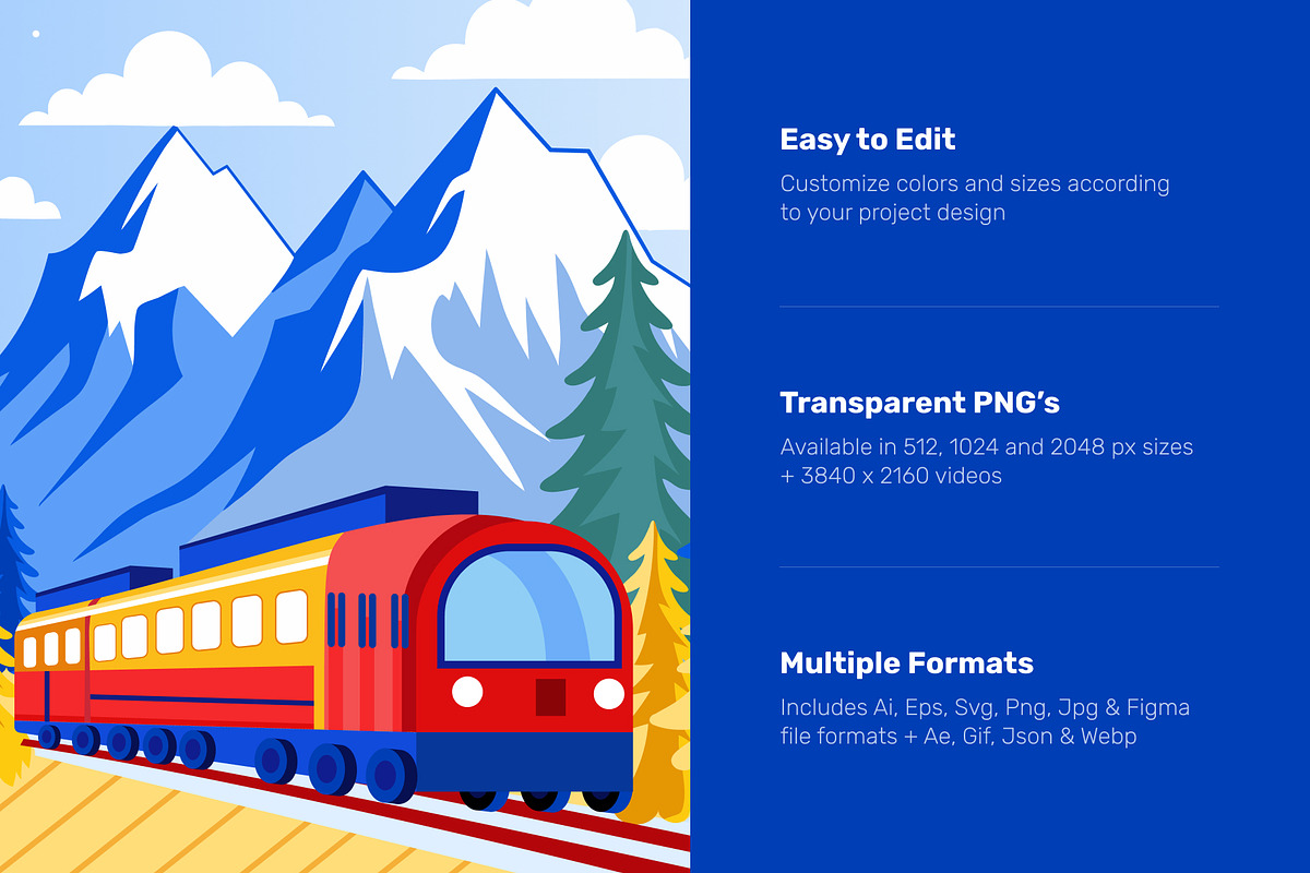 Travel Illustrations Bundle, a Transportation Illustration by Brickclay (Photo 2 of 16)