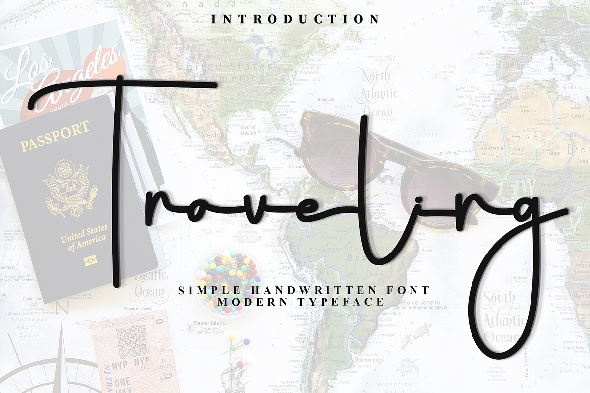 Traveling, a Handwritten Font by InermediaSTUDIO (Photo 1 of 8)