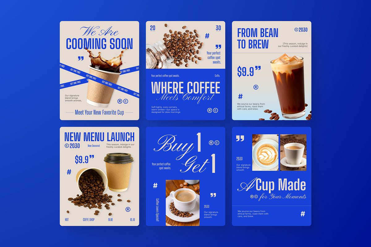 Coffee Shop Instagram Post, a Social Media Template by Annora Studio (Photo 4 of 6)