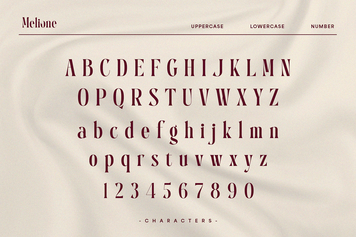 Melione – Elegant Modern Serif Font, a Serif Font by BrandSemut (Photo 8 of 10)