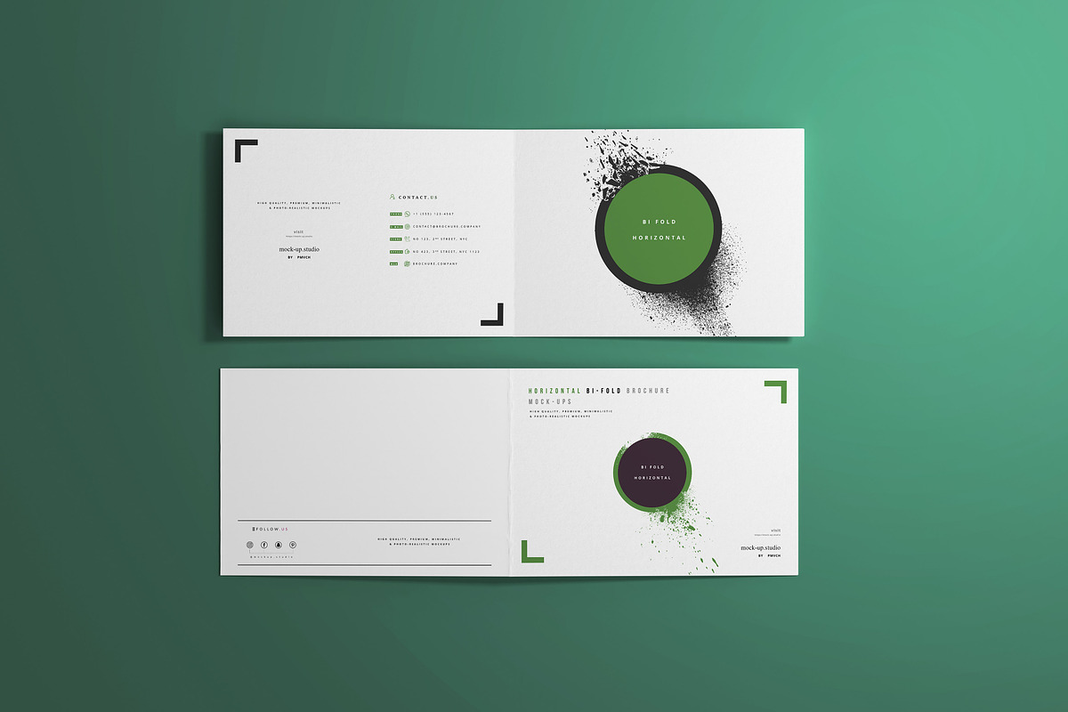 A4 Bi-Fold Horizontal Mockups, a Mockup by pmvch (Photo 6 of 8)