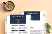 Floral CV / Resume template / N, a Resume Template by Showy68 Template (Thumbnail 5 of 5)