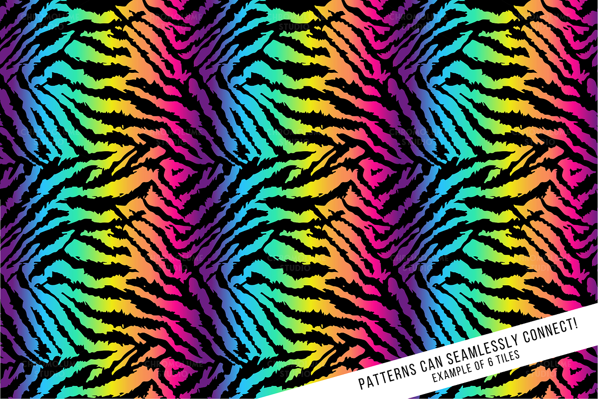 Rainbow Animal Print Digital Paper, a Pattern Graphic by Chromolume Studio (Photo 12 of 39)