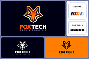 Fox Tech - Bold Outline Fox Logo, a Branding & Logo Template by Suhandi (Thumbnail 1 of 4)
