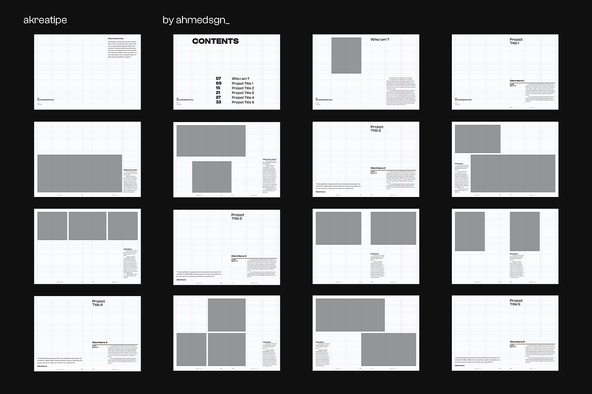 Multipurpose Portfolio Template v2, a Brochure Template by Akreatipe (Photo 7 of 8)