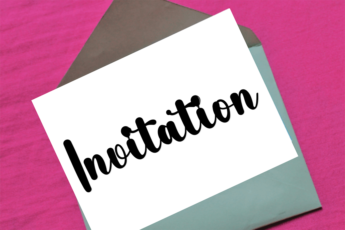 Calligraphy Handmade, a Handwritten Font by FreshTypeINK (Photo 5 of 8)