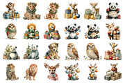 Funny Christmas Animals PNG, an Illustration by SinaCreation (Thumbnail 2 of 7)