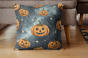 Funny Pumpkin Starry Night Pattern, a Pattern Graphic by FloridPrintables (Thumbnail 11 of 11)