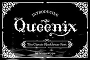 Queenix Font, a Blackletter Font by nIznaztype (Thumbnail 1 of 6)