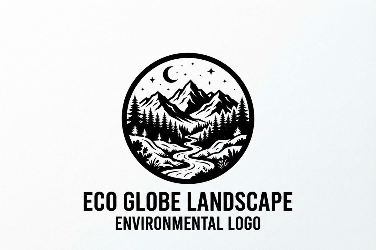 60 Eco Globe Landscape Silhouette, a Technology Illustration by Amazin_art (Photo 9 of 44)