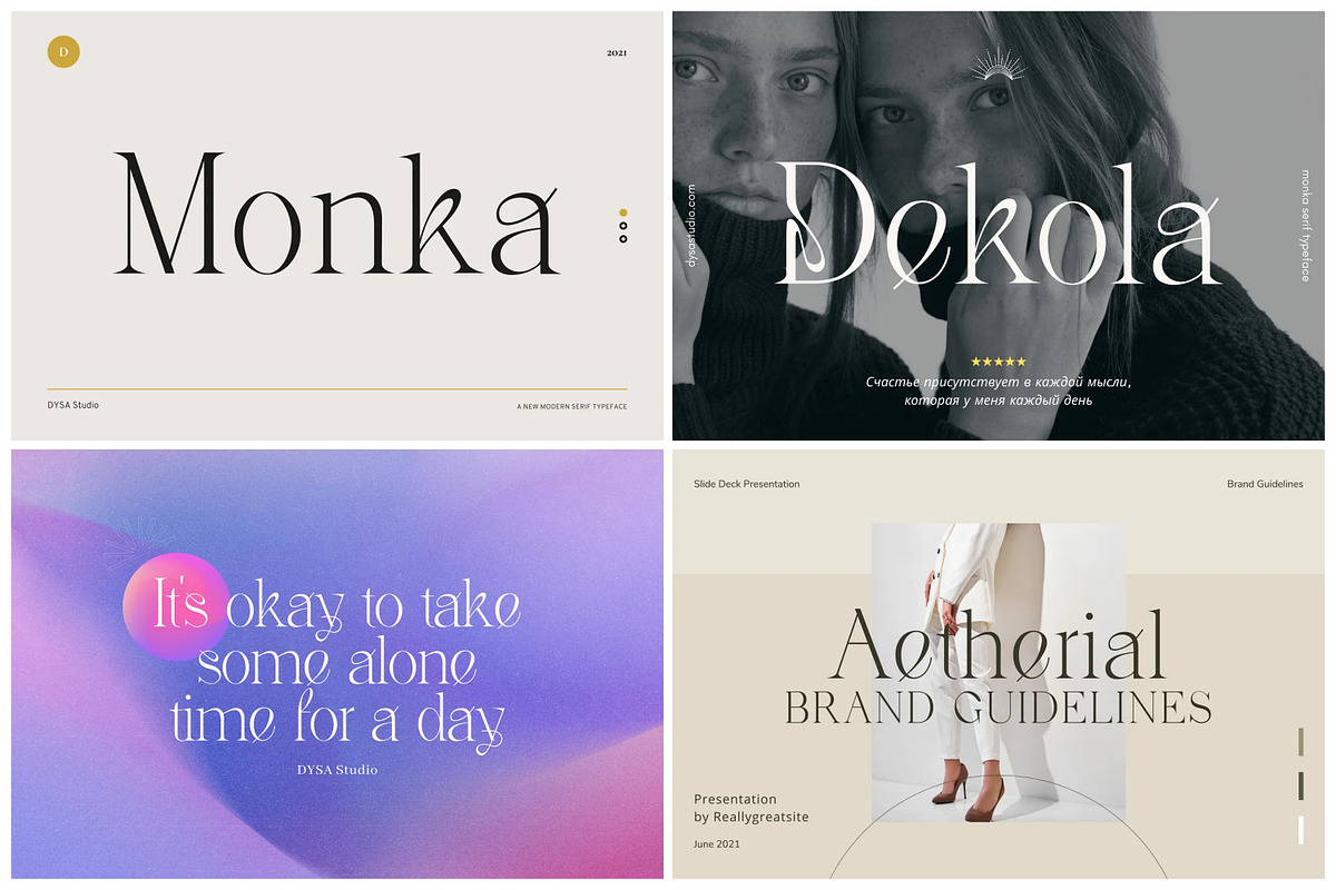 Authentic Modern Font Bundle, a Serif Font by DYSA Studio (Photo 10 of 11)