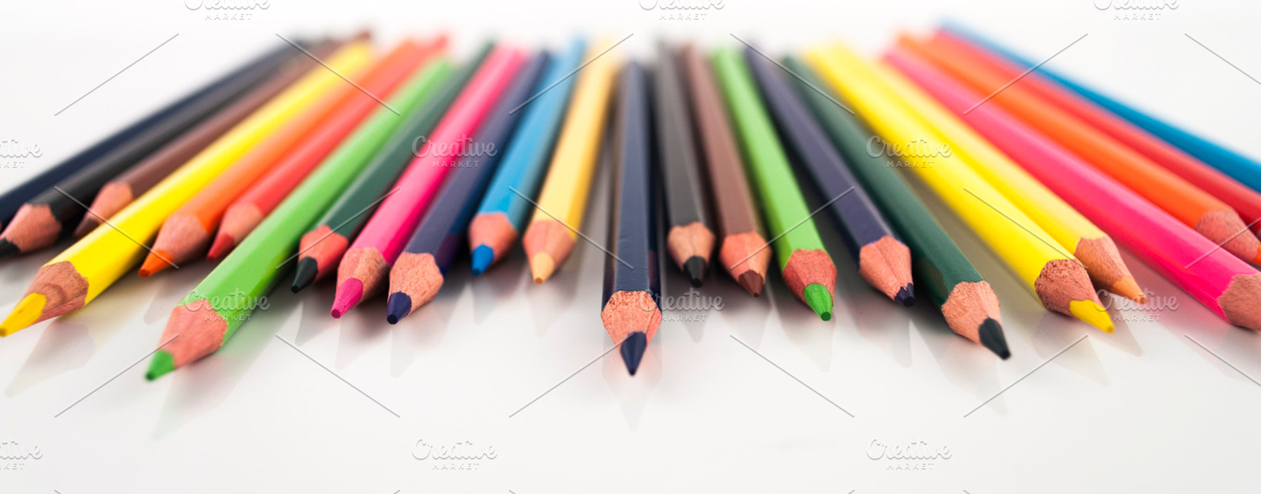 Color Pencils Isolated On White