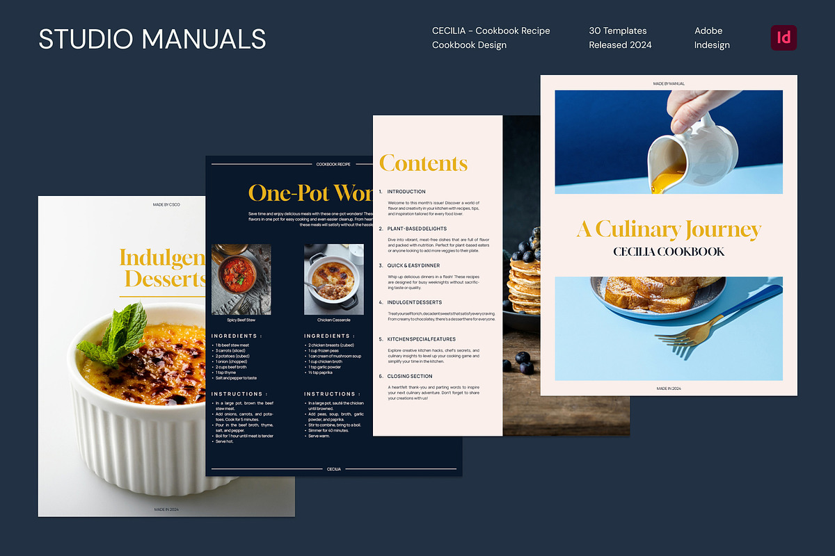 CECILIA - Cookbook Recipe, a Social Media Template by Studio Manuals (Photo 1 of 8)