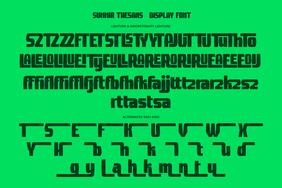 Summir Thesans - Display Font, a Sans Serif Font by Khoir (Photo 5 of 10)