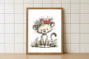 Safari Animals Whimsical Clipart, a Transportation Illustration by Watercolor design (Thumbnail 5 of 6)