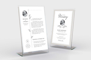 Elegant Funeral Memorial Template