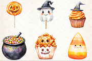 Watercolor Halloween Sweets Clipart, an Illustration by Rose Art (Thumbnail 3 of 7)