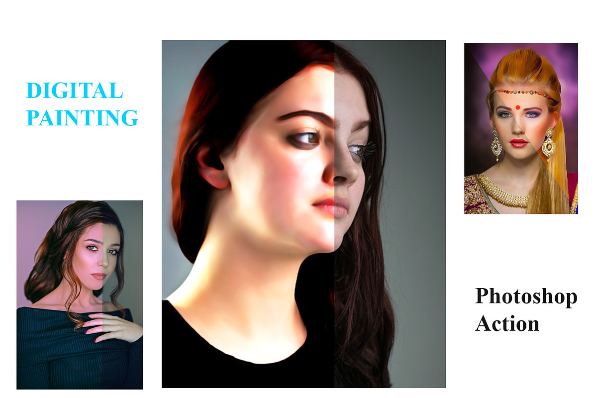 Digital Painting  Photoshop Action, an Action Add-On by Studio Retouch (Photo 1 of 7)
