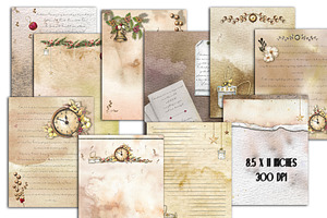 Charming Christmas Vintage Papers