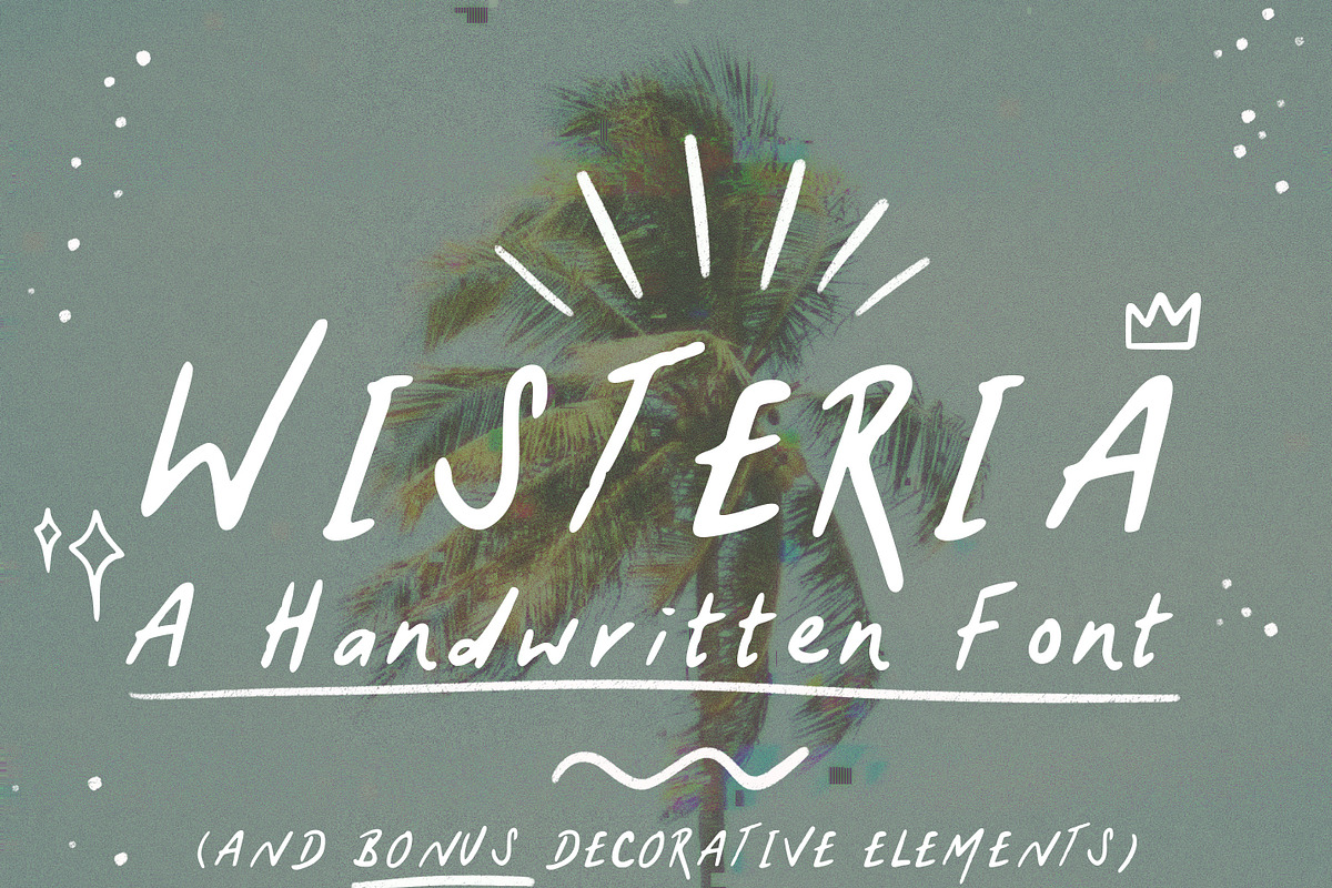 Wisteria - A Handwritten Font, a Handwritten Font by Hannah Nolloth (Photo 1 of 4)
