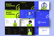 Utopia V2| Brand Guidelines Template, a Branding & Logo Template by graphypix (Thumbnail 3 of 20)
