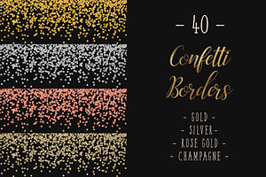 Confetti Border Overlays