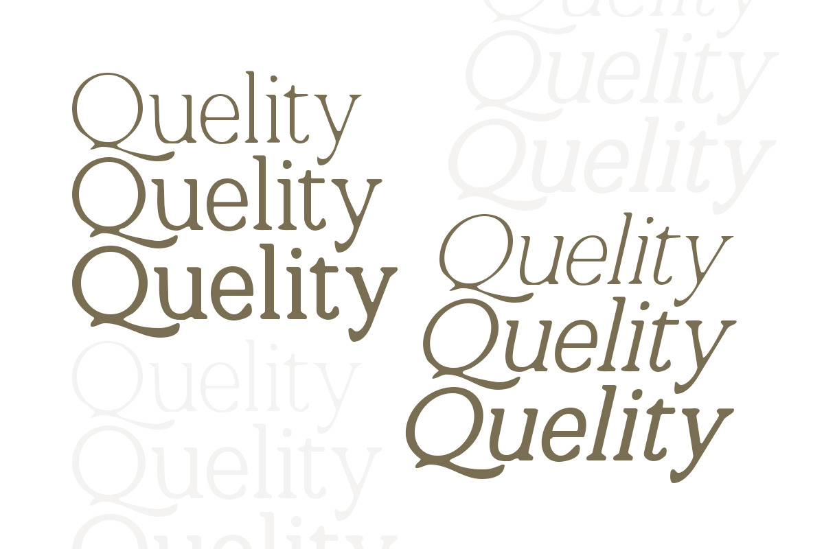 Quelity - Crooked Serif Font preview 2