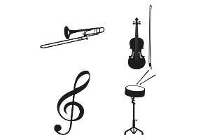 Music Icons Set 1 Procreate Brush