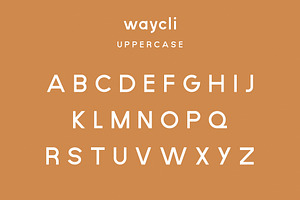 Waycli Geometric Font Sans Serif