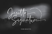 Jesitta Signature, a Script Font by Megatype (Thumbnail 1 of 8)