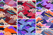 Mountains seamless vector set, a Pattern Graphic by PatternsBlooming (Thumbnail 7 of 11)