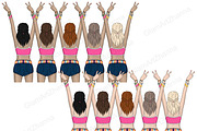 Summer Girl Clipart | Bikini Woman, a Person Illustration by GlamArtZhanna (Thumbnail 7 of 7)